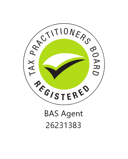 Tax Practitioners Board Registered BAS Agent 26231383 symbol